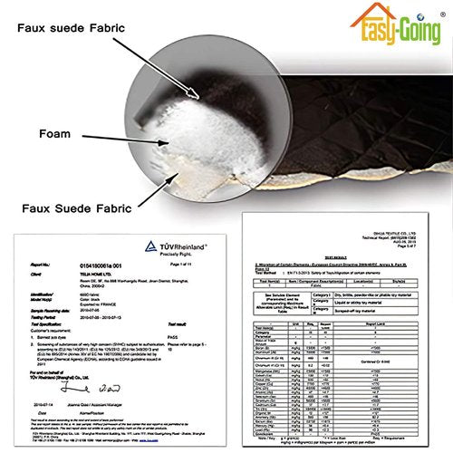 Easy-Going Reversible Oversized Couch Cover for 3 Cushion Couch Sofa Cover for Dogs Water Resistant Furniture Protector Cover with Foam Sticks for Pet (Oversized Sofa, Brown/Beige)