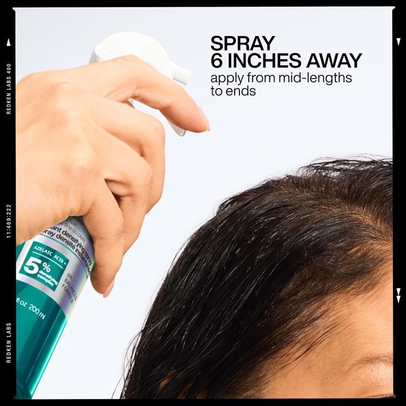 Redken Acidic Grow Full Instant Densifying Spray - Lightweight Root-Lift Hair Spray for Thicker Hair | Heat Protection Up to 450°F