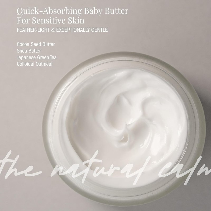 Baby Eczema Butter - Steroid-Free Natural Cocoa Seed Butter & Colloidal Oatmeal | Soothes Itchy Skin | Non-Greasy 4oz