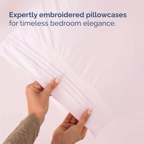 King Size 4 Piece Sheet Set - Comfy Cooling Bed Sheets for Luxury Bedding - Deep Pockets, Soft, Wrinkle-Free - Oeko-Tex Certified Lavender Pink