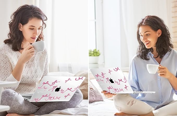 Tuiklol for MacBook Pro 14 Inch Case 2026 2025 2024 2023 2022 2021 Release M5/M4/M3/M2/M1 A2442 Pro/Max,Hard Shell Case with Screen Protector for Touch ID, Bow