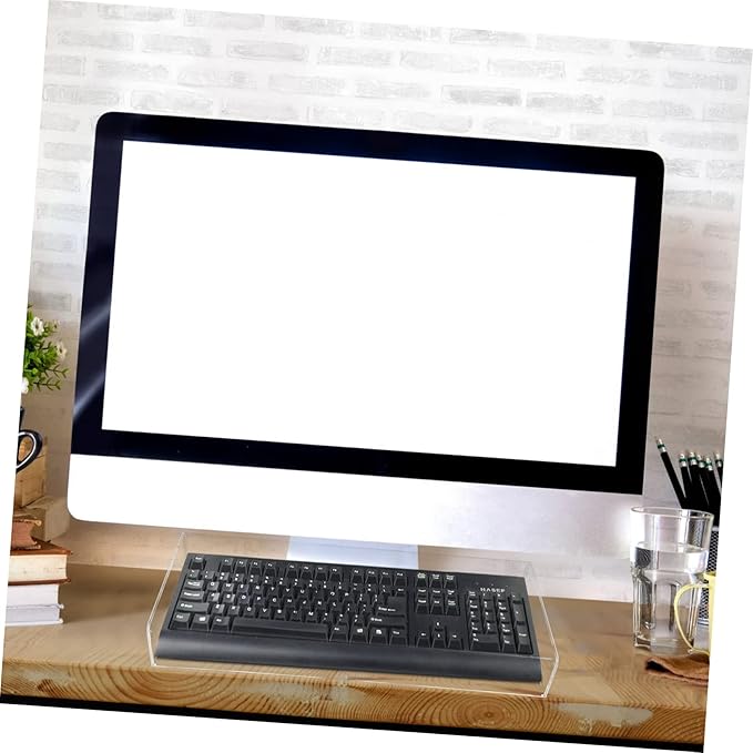 Cabilock Acrylic Keyboard Cover Large 19.3X8X2.4 Inch Waterproof Dustproof Keyboard Protection Cover for Desktop Computer Mechanical