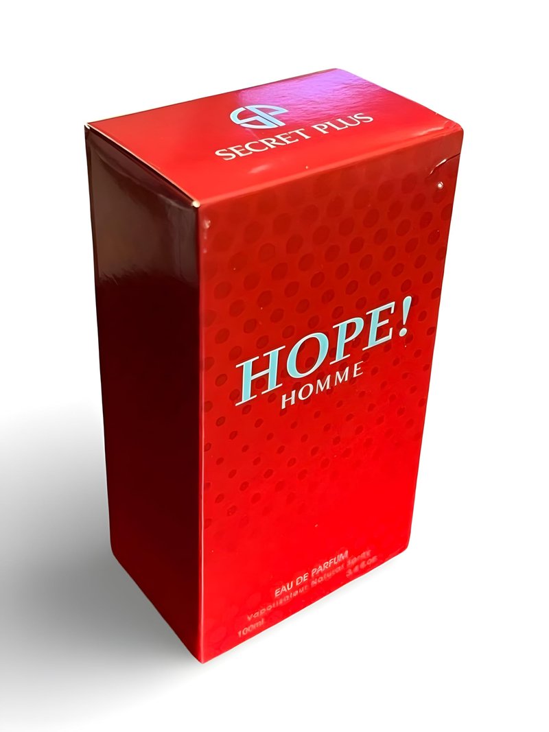 Secret Plus HOPE! HOMME Eau de Parfum for Men 3.4 Fl Oz