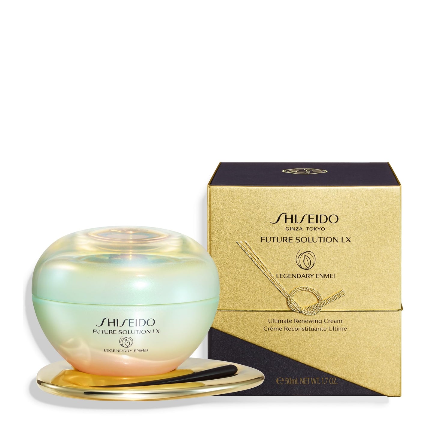 Shiseido Future Solution LX Legendary Enmei Ultimate Renewing Cream - 50 mL - Anti-Aging Face Moisturizer for Supple, Rejuvenated Skin in Just 1 Week - All Skin Types