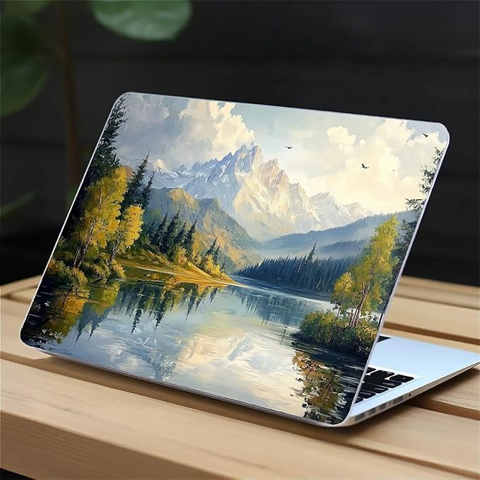 COTAIL Compatible with MacBook Air 13.3 13.6 Inch Case 2022 2021 2020 2019 Plastic Hard Shell Case Cover,13.6 Air (A2681) M2 2022, Mountains and Trees