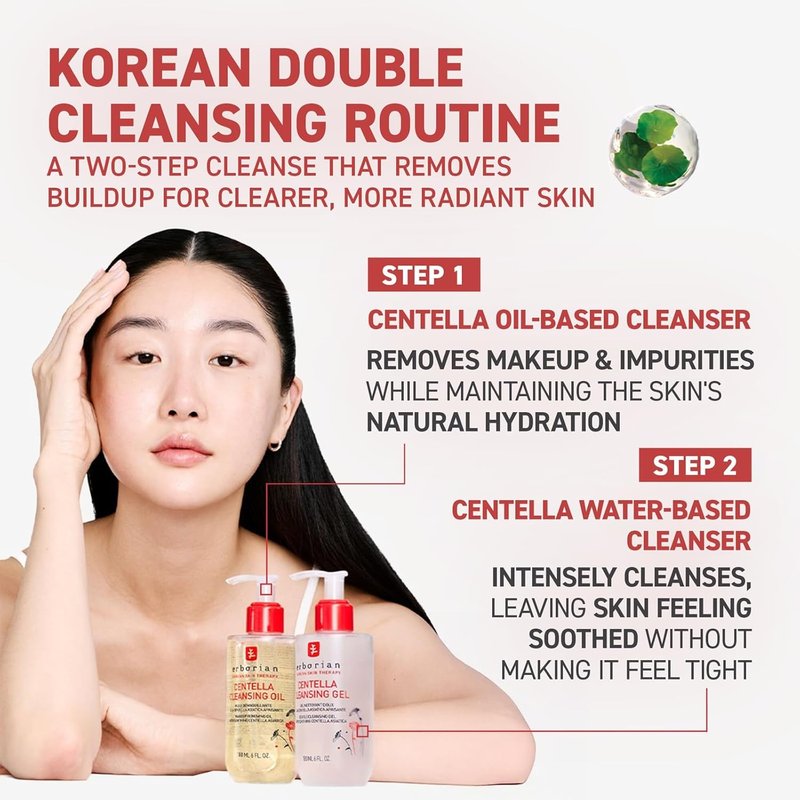 Erborian Cleansing Oil - Gentle Makeup Remover with Centella Asiatica | Hydrating Korean Skincare