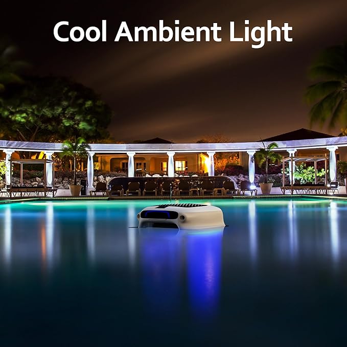 Pool Filter Surface Cleaner Robot with Remote Control, Smart Pool Skimmer Basket, Automatic Pool Vacuum Cleaner with Brushless Motors