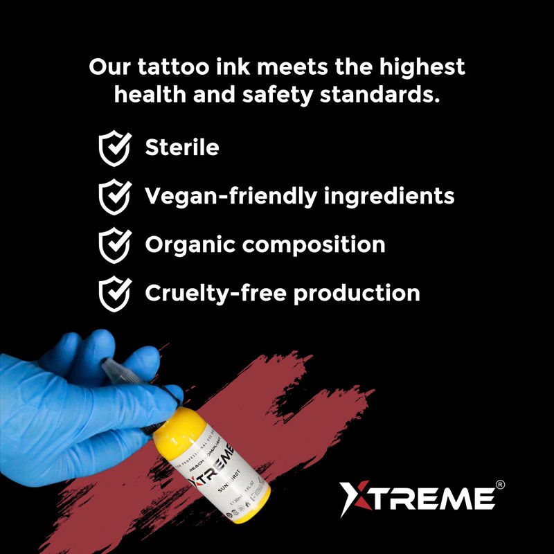 Xtreme Ink Pastel Set: Elevate Tattoo Artistry with Serene Hues - Includes Pastel Pink, Yellow, Blue, Green, and Purple Inks (Set of 5, 1/2 oz)