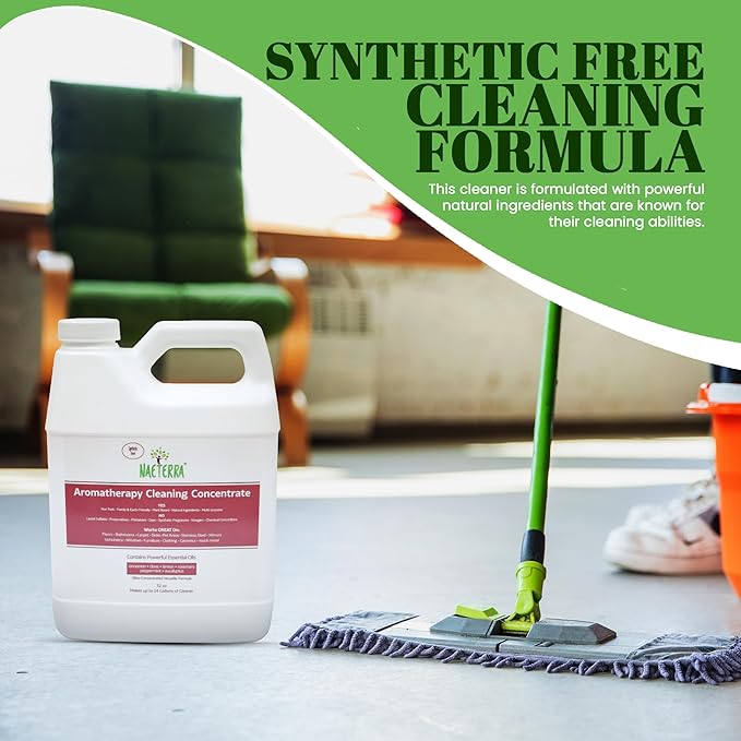 Naeterra Multi-Surface Concentrate – Botanical Aromatherapy Household Cleaner - No Synthetic Anything 32 oz – Non-Toxic & Safe for Pets and Children
