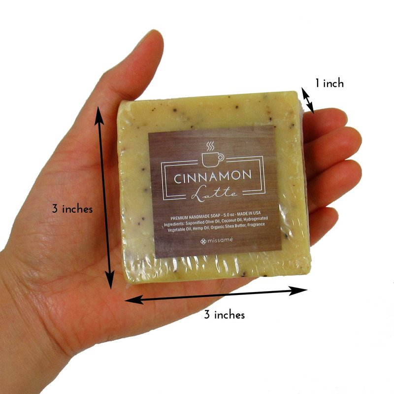 Handmade Bar Soap Gift Set - Coffee & Chocolate Scented | 4 Full-Sized 5.0 oz Bars with Organic Shea Butter
