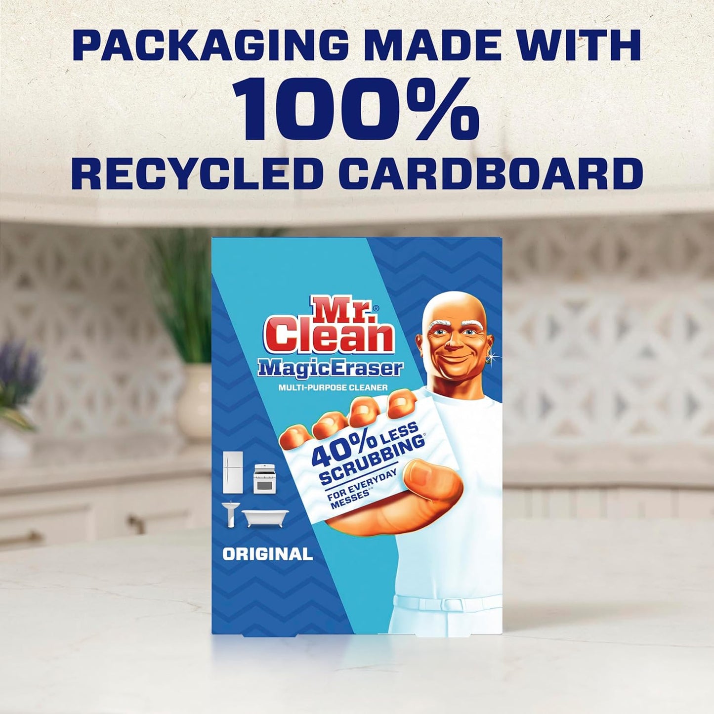 Mr. Clean Magic Eraser - Original Cleaning Pads for All-Purpose Use | White, 6 Count