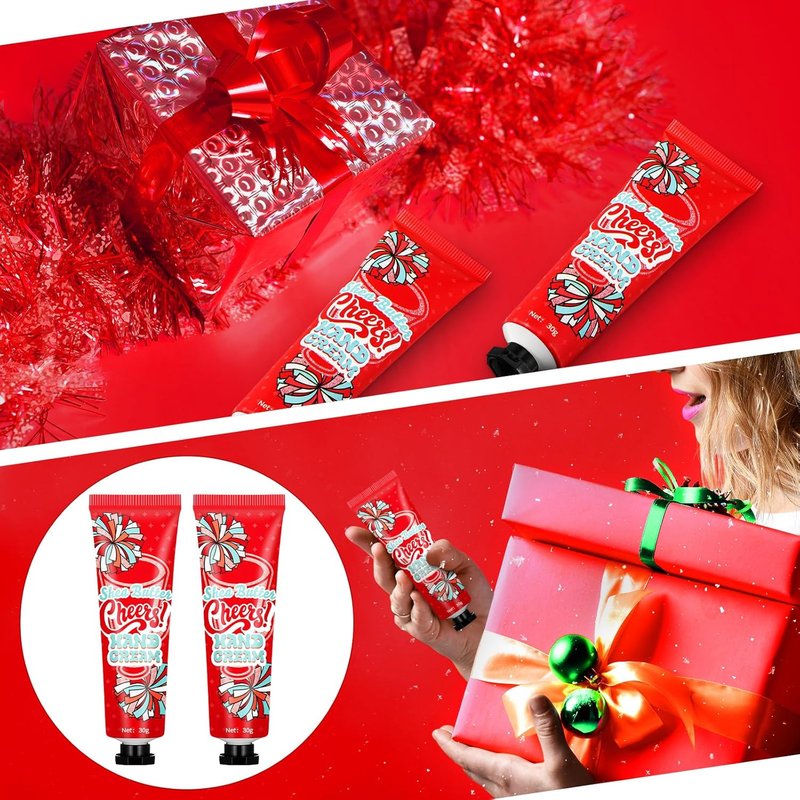 Cheerleader Hand Cream Lotion Set - 24 Pcs Cheer Team Gifts | Perfect for Senior Night & Celebrations (Red)
