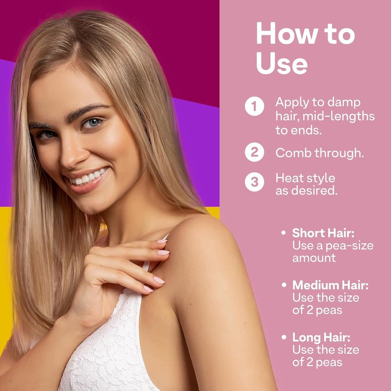Plush Locks Leave-In Smoothing Lotion - Anti-Frizz Formula with Vanilla Scent | 6.7 fl oz, Vegan & Sulfate-Free