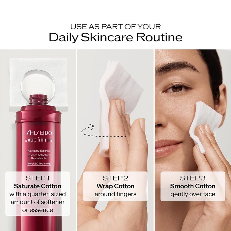 Shiseido Treatment Softener - Hydrating Facial Toner for Smooth Skin | 150 mL + 165 Cotton Pads