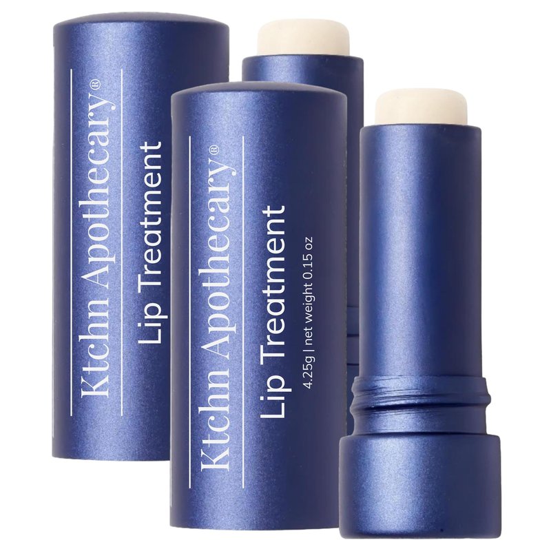 Ktchn Apothecary 100% Natural Ultra-Hydrating Lip Balm & Conditioner-in-1 | Hydrate & Soften Dry/Chapped Lips | Silky Smooth, Never Waxy | Men & Women | Pack of 2