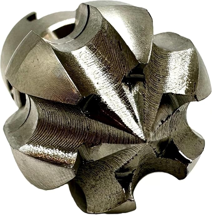 1â Flow Fixer Drain Cleaner Plumbing Snake Cutter Head for 1-1/4" - 2" Pipes, Clears & Scrapes Pipe Inner Walls, with R-Connector (Push Pin Fitting), for Commercial & Residential Use