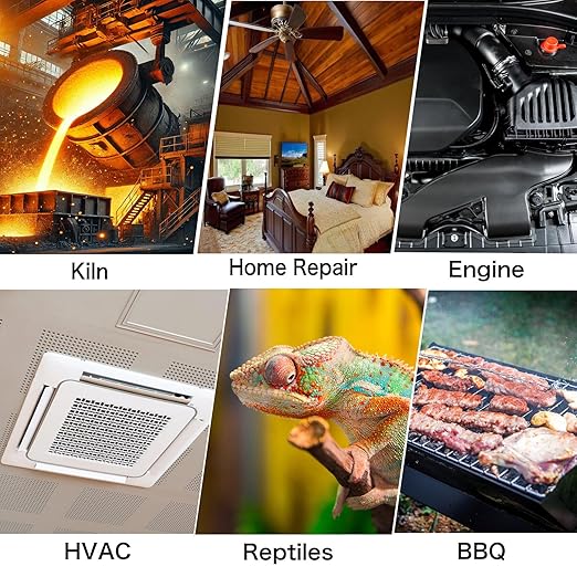 MOONASCEND 50:1 Infrared Thermometer Gun, -58°F to 2732°F Non-Contact Laser Temperature Gun for Cooking, Pizza Oven, Reptile, Griddle, Digital Temp Gun for HVAC and Industrial Use
