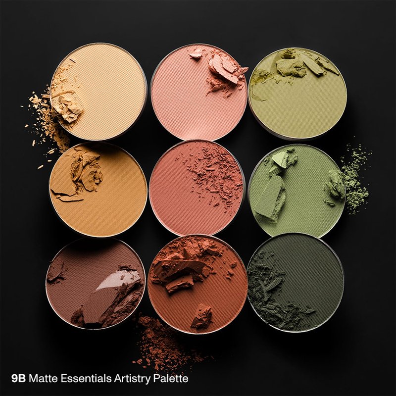 Morphe 9B Matte Essentials Artistry Palette - Warm Toned Makeup Palette - Highly Pigmented Matte Eye Makeup with a Blendable & Buildable Formula (0.35 oz)