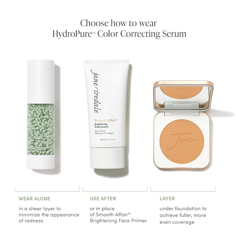 Jane Iredale HydroPure Tinted Serum - Hydrating Sheer-Coverage Formula with Hyaluronic Acid | Plumps, Soothes, Evens Skin Tone