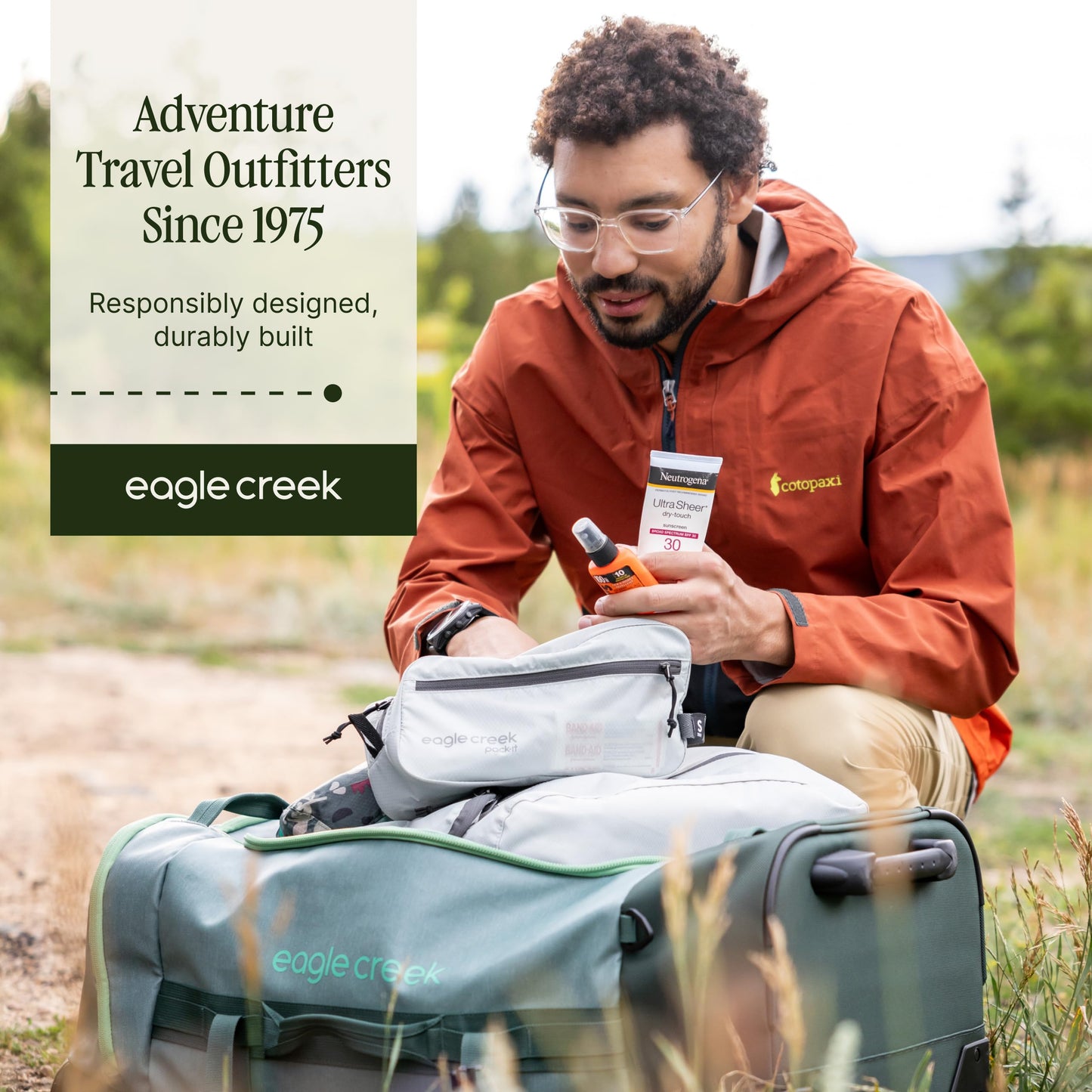 Eagle Creek Pack-It Isolate Quick Trip - Compact Travel Toiletry Bag for Optimizing Luggage Space - Lightweight - Water-Resistant - Easy-Grab Zipper - Sustainable Materials - X-Small - Blue Dawn