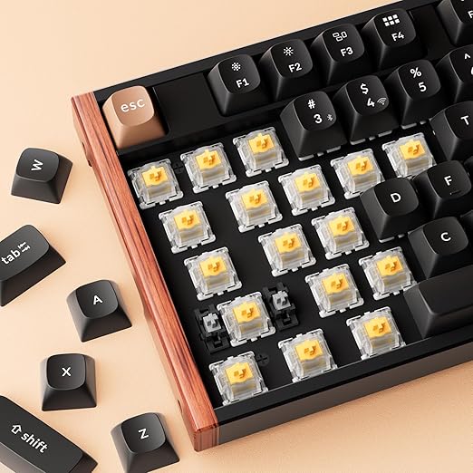 Keychron Magnetic Switches Dawn Linear - 110 PCS, 30gf, Pre-Lubed, 0.1mm Adjustable Actuation, Gateron Double-Rail Hall Effect, Compatible K/Q HE & Lemokey HE (NOT for 8K HE Models)