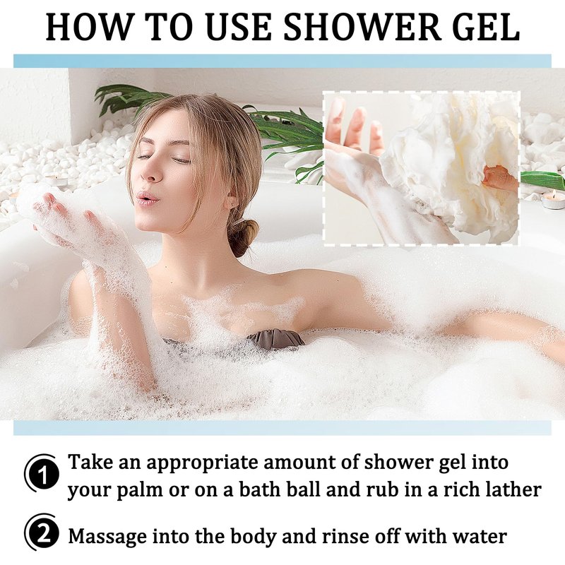 Goat Milk Body Wash,Gentle Silk Soft Foaming Milk Bath,Moisturizing Body Cleanser for All Skin