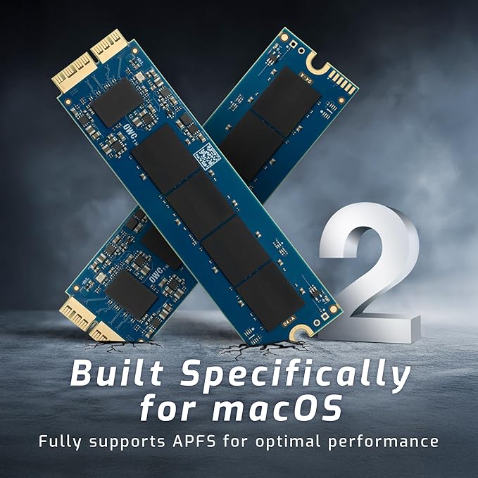 OWC 1.0TB Aura Pro X2 (GEN 4) SSD Upgrade Compatible with Mac Pro (Late 2013), High Performance NVMe Flash Upgrade, Including Tools & heatsink