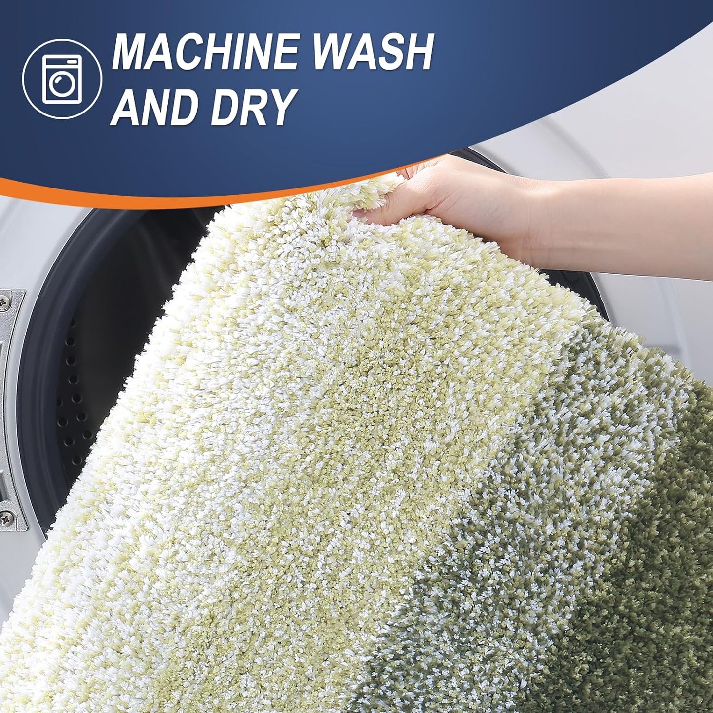 OLANLY Bathroom Rugs - Extra Soft Microfiber Mat | Quick-Dry, Machine Washable, 36x24, Dark Green