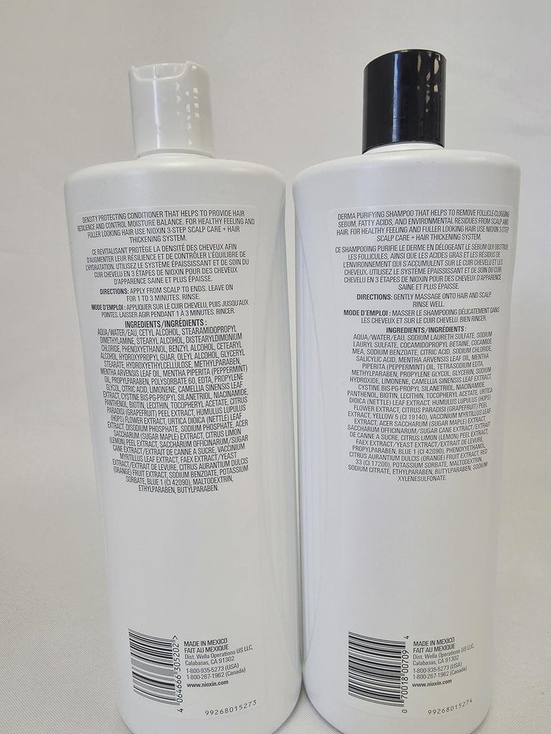 System 2 Cleanser Shampoo and Scalp Therapy Conditioner Duo with Comb, 33.8 Ounces