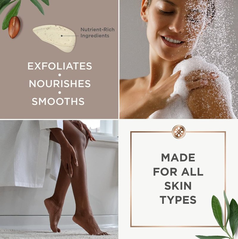 Argan Magic Exfoliating Body Wash - Nourishing Lactic & Glycolic Acid Formula | Gentle, Paraben-Free 32 oz