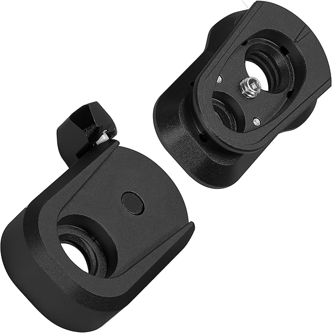 KONDOR BLUE | Mini Lock Quick Release Plate System | NATO Rail, ARRI-Style Anti-Twist, 1/4-20 & 3/8-16 Mounts, Zero Play Locking for Monitors, Arms, Accessories | Raven Black