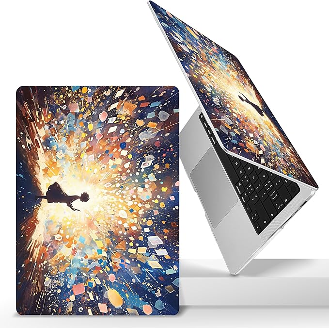 Lepeoac Case for MacBook Pro 16 inch Case 2026-2021 | M5 A3429 A3428 M4 M3 M2 M1 Pro/Max | Protective Hard Shell Laptop Cover with Screen Protector & Keyboard Cover | Colorful Lights & Stars