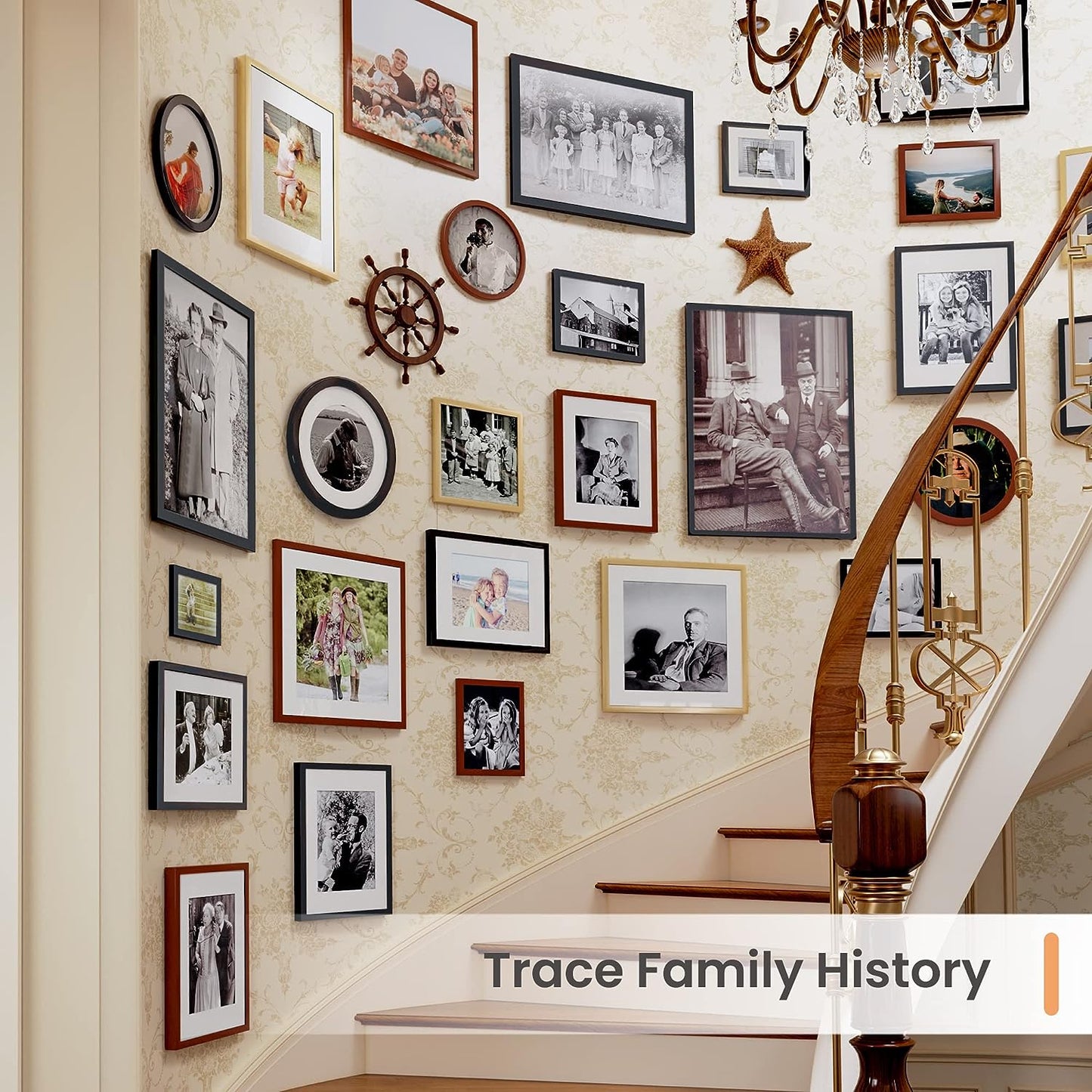 Upsimples 11x22 Newspaper Frame - Display 10x20 Pictures with Mat or 11x22 Without | Black, 1 Pack