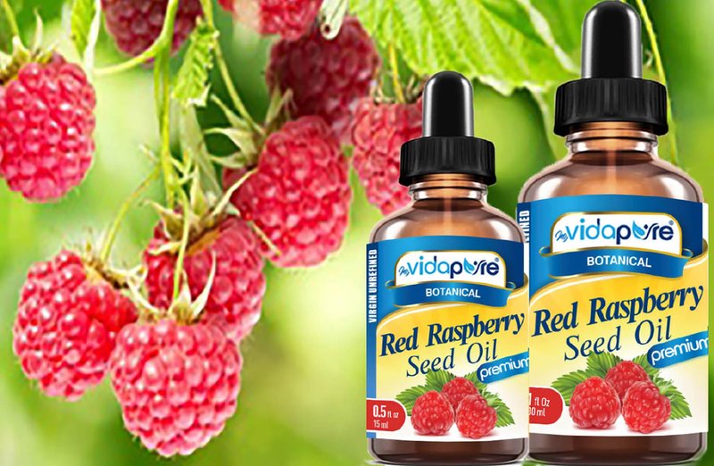 MYVIDAPURE RED RASPBERRY SEED OIL Rubus idaeus WILD GROWTH RAW 100% Pure VIRGIN UNREFINED Undiluted for Skin, Face, Hair, Lip and Nail Care. (1 Fl Oz)