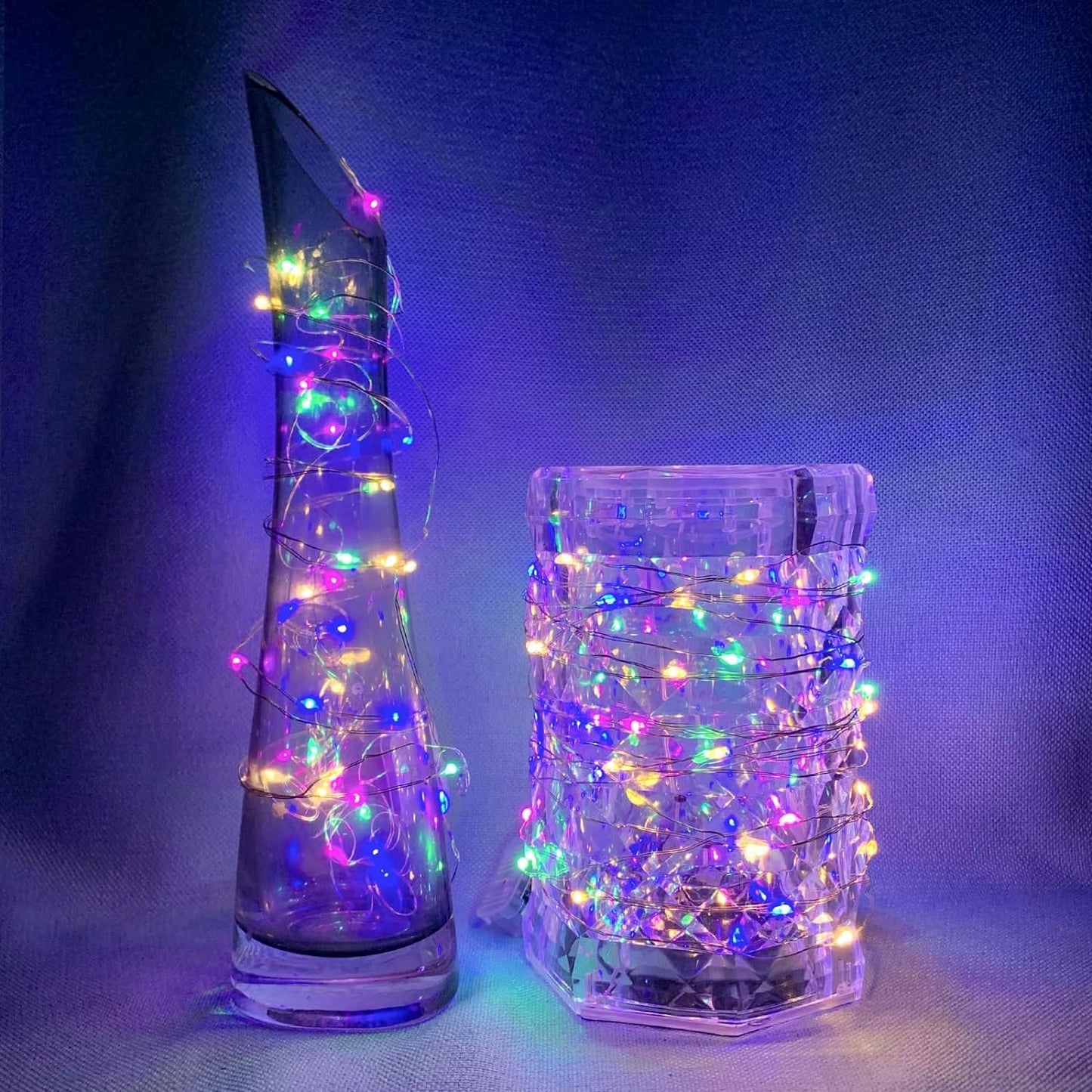 Skiennix 20 LED Fairy String Lights - 7Ft Waterproof Twinkle Lights for Parties & Weddings | Rainbow Pastel 8 Pack