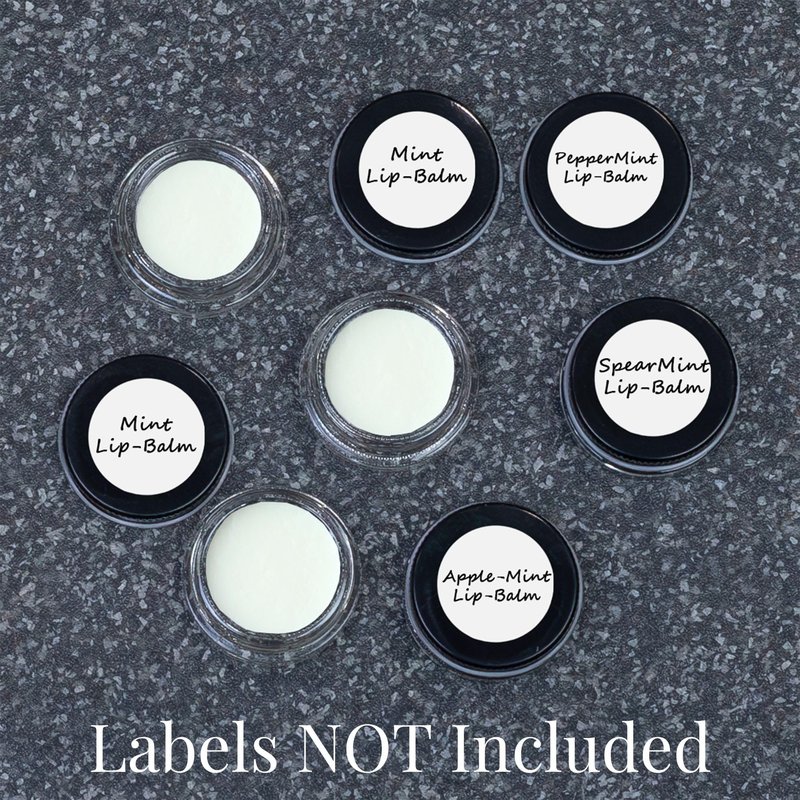 Cornucopia Brands 7-Milliliter Glass Lip Balm Jars (24-Pack).25-Ounce Thick-Walled Containers (7ml Clear with Black Metal Lids)