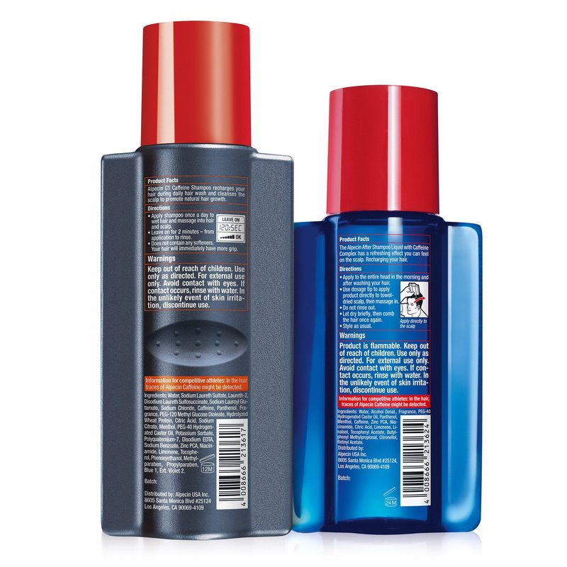 Alpecin C1 Caffeine Shampoo 8.45 fl oz + Alpecin After Shampoo Liquid 6.76 fl oz I Hair Performance Enhancer Promotes Natural Hair Growth and Thickness I Energizes Scalp