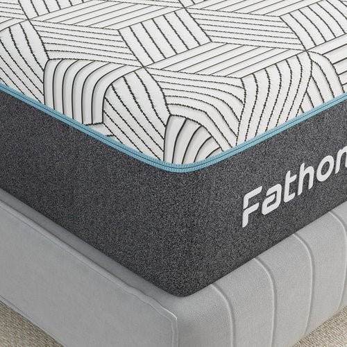 FATHOM Firm Twin Mattress - 6 Inch Memory Foam for Back Pain Relief | Cool Sleep with Gel Foam