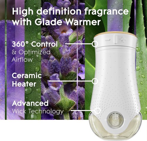 Glade PlugIns Refills Air Freshener - Tranquil Lavender & Aloe Scent, 5 Count, 3.35 Fl Oz