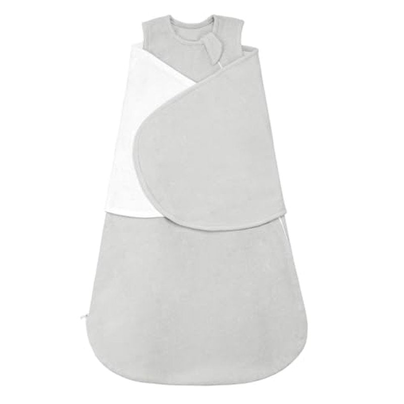 ZIGJOY Sleep Sack Swaddle 1.0 Tog Baby Wearable Blanket 100% Cotton Adjustable Silent Transition Swaddle Blanket, 6-12 Months, Ocean