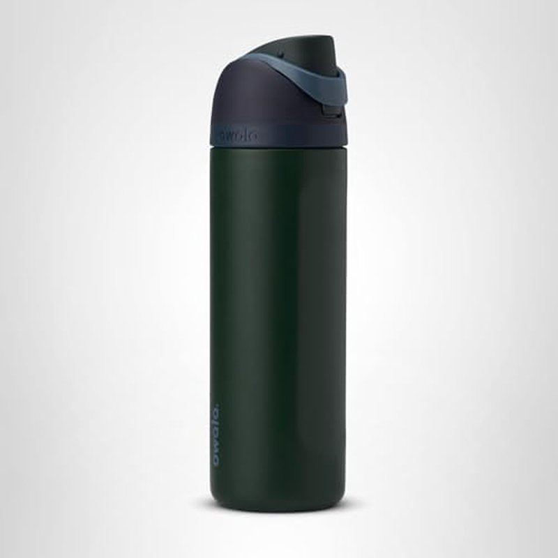 Owala FreeSip Insulated Stainless Steel Water Bottle with Straw, BPA-Free Sports Water Bottle, Great for Travel, 24 Oz, Lost Signal