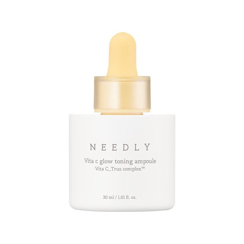 NEEDLY | Vita C Glow Toning Ampoule | Lightweight Brightening Ampoule with Vita C Complex | For Tone Improvement and Moisturizing