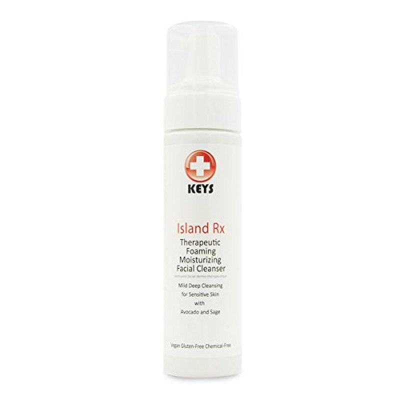 Keys Island Therapeutic Foaming Facial Cleanser - 8 Fl. Oz (210 ml) | Gentle, Hydrating Formula