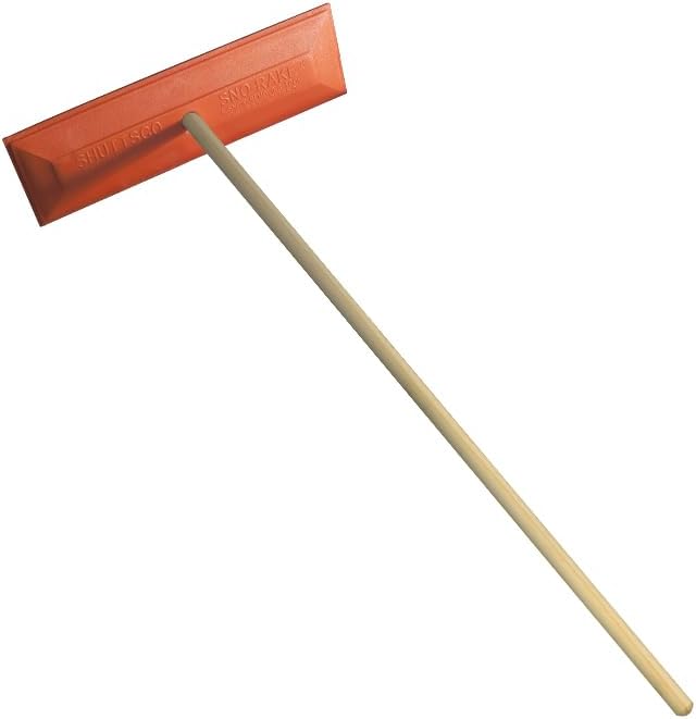 Snow Rake/Snow Broom with Pole - 48â Pole with 18" Head. - Auto Dealer Quality Shuttsco USA! #105 Commercial Grade