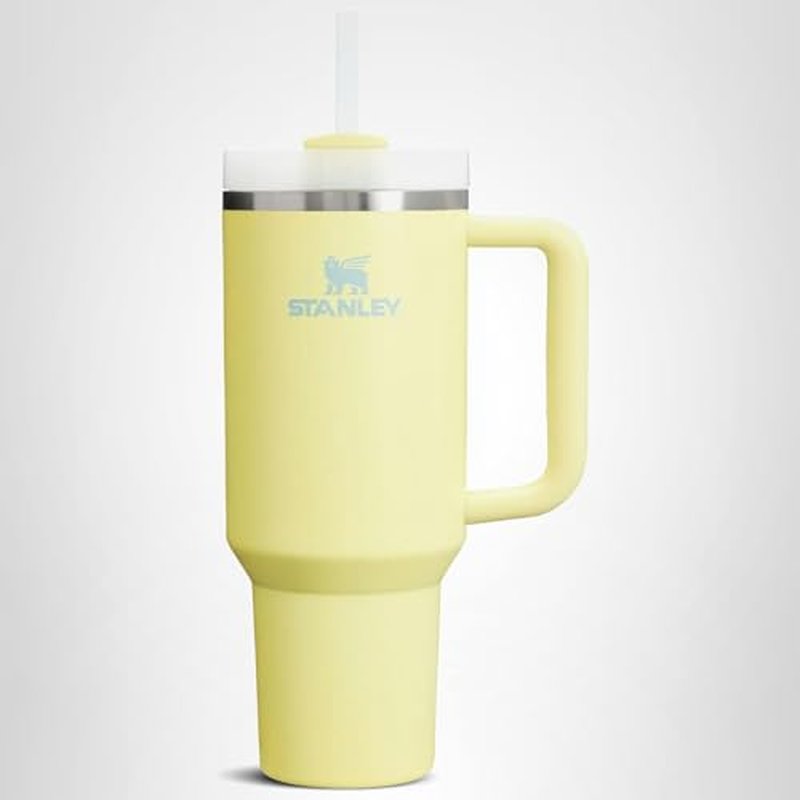 STANLEY Quencher H2.0 Tumbler with Handle and Straw 30 oz | Flowstate 3-Position Lid | Cup Holder Compatible for Travel | Insulated Stainless Steel Cup | BPA-Free | Pomelo