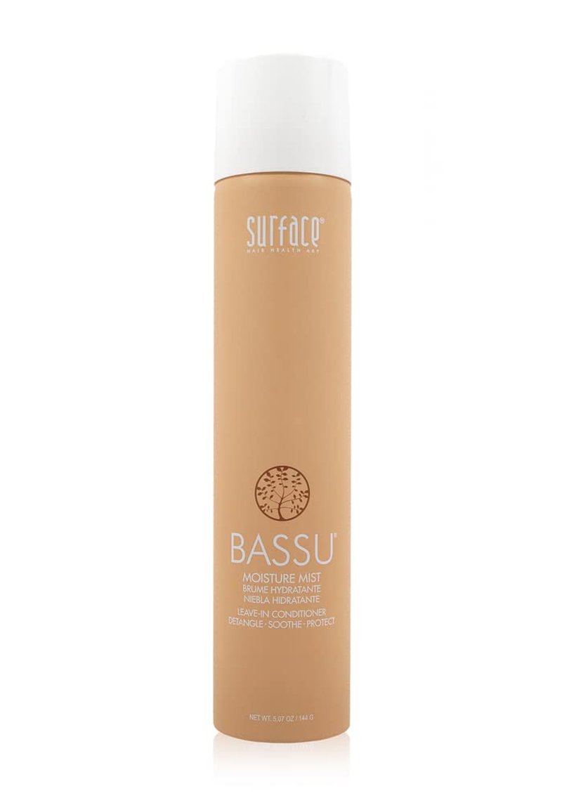 Surface Hair - Bassu Moisture Mist Leave-In Conditoner– Cleanses, Moisturizes, and Provides Sulfate Free Shine - 6oz