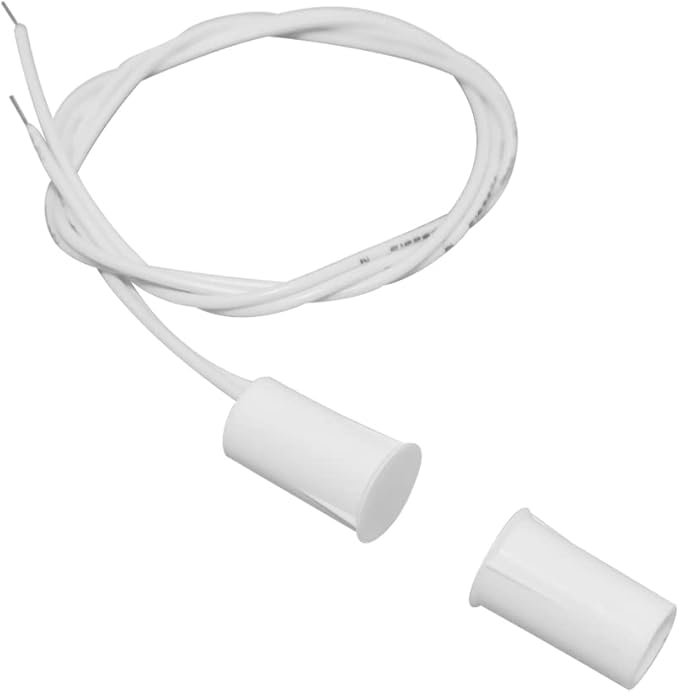 WESUA 5 Pack Magnetic Contacts Switch Window Door Sensor for Alarm System NC 3/8"