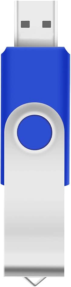 100-Pack of 16GB USB Flash Drive Bulk EASTBULL FAT32 Thumb Drive 16G(Blue)
