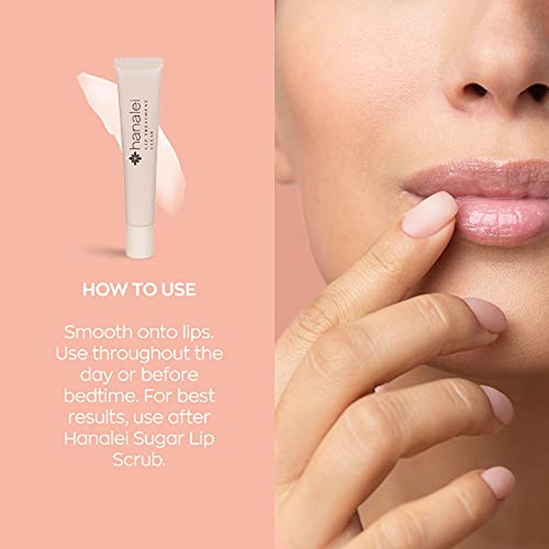 Hanalei Lip Treatment Bundle - Clear & Rose | Nourishing Kukui Oil, Shea Butter & Agave for Soft, Hydrated Lips