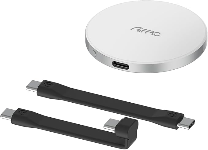Aiffro P10 Magnetic PSSD 2TB，for iPhone MagSafe Portable SSD, Upto 2000MB/s-Type-C, SM2320，USB 3.2 Gen 2x2 20Gbps, Connectivity, Updated Firmware - Portable Magnetic External Solid State Solution